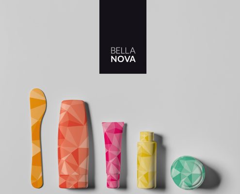 Graphic identity for beauty brand Bella Nova.
