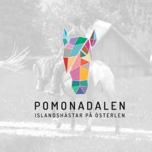 Logo and identity design for Pomonadalen horse riding